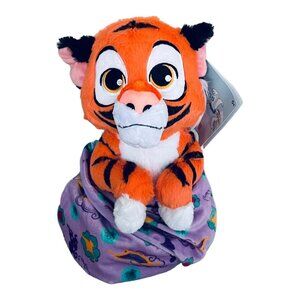Disney Parks Aladdin Rajah Tiger Disney Babies Plush in Blanket Pouch